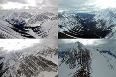 17 Cone Mountain From Helicopter Between Canmore And Mount Assiniboine In Winter.jpg